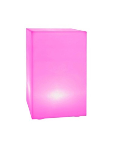 Световое кашпо для цветов КУБ-1 30х30х30 см со светодиодной подсветкой